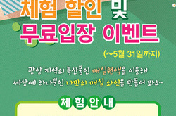 매실와인 만들기 체험 할인 및 무료입장 이벤트
